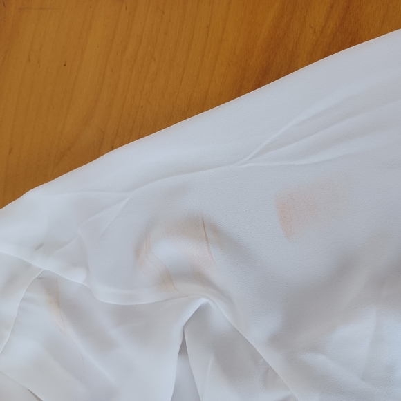 Halogen Cross Front Blouse Long Sleeve Color Ivory Cloud Size XXL - Picture 13 of 14